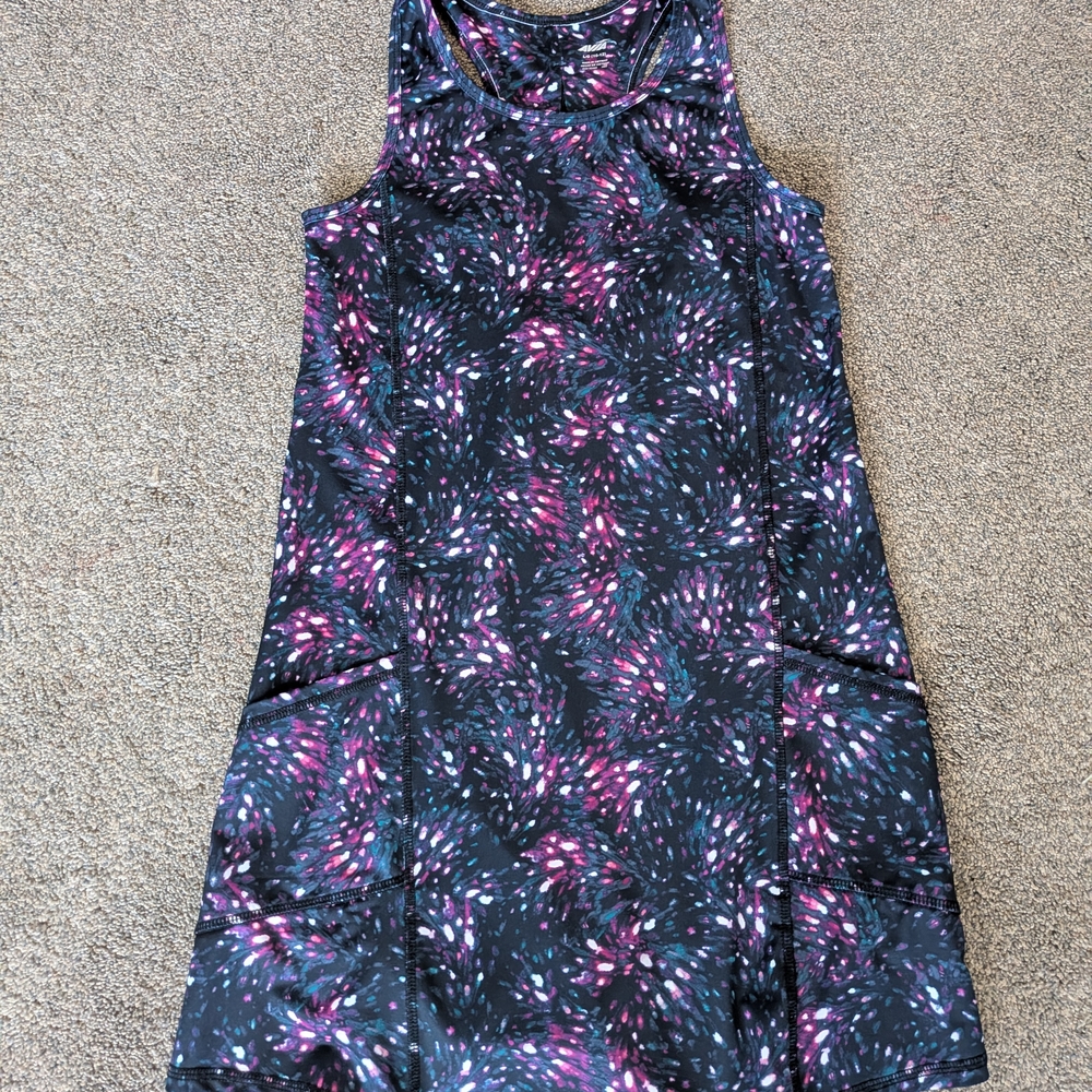 Avia Black and Pink Patterned Dress